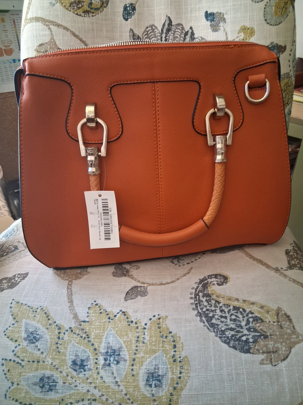 Women’s Structured Satchel Handbag - Tan